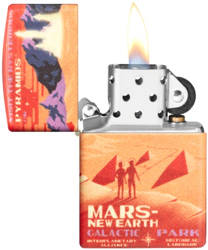  Зажигалка Zippo Mars Design с покрытием 540 Matte