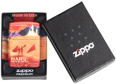  Зажигалка Zippo Mars Design с покрытием 540 Matte