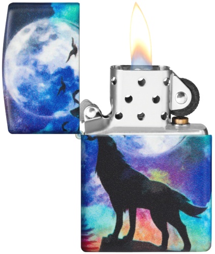  Зажигалка Zippo Wolf Design с покрытием 540 Matte