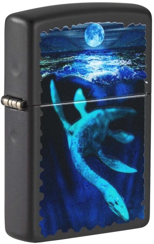  Зажигалка Zippo Lock Ness с покрытием Black Light