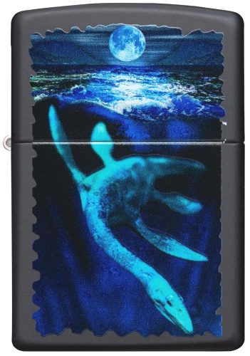  Зажигалка Zippo Lock Ness с покрытием Black Light