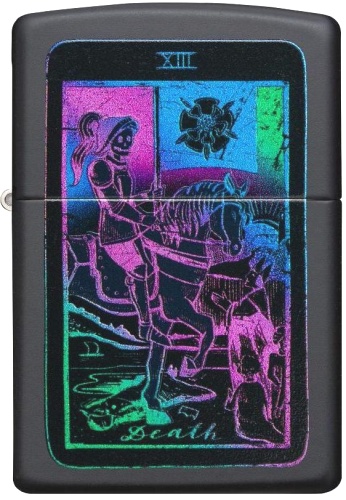  Зажигалка Zippo Tarot Card с покрытием Black Matte