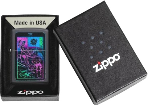  Зажигалка Zippo Tarot Card с покрытием Black Matte