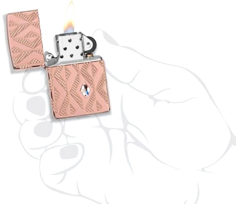  Зажигалка Zippo Armor® Geometric с покрытием Rose Gold