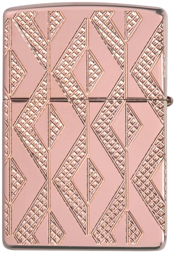  Зажигалка Zippo Armor® Geometric с покрытием Rose Gold