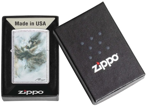  Зажигалка Zippo Luis Royo с покрытием Street Chrome