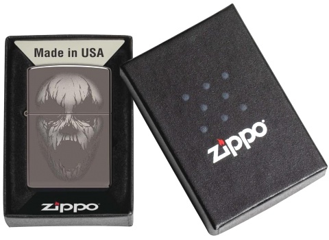  Зажигалка Zippo Screaming Monster с покрытием Black Ice®