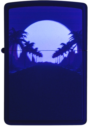  Зажигалка Zippo Sunset Black с покрытием Black Light