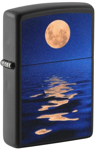  Зажигалка Zippo Moon Sunset с покрытием Black Light