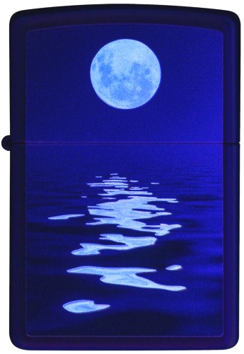  Зажигалка Zippo Moon Sunset с покрытием Black Light