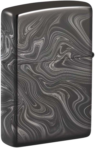  Зажигалка Zippo Marble Pattern с покрытием High Polish Black