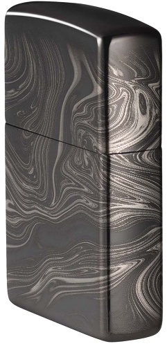  Зажигалка Zippo Marble Pattern с покрытием High Polish Black