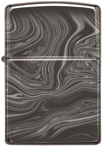  Зажигалка Zippo Marble Pattern с покрытием High Polish Black