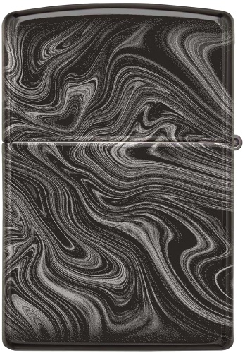  Зажигалка Zippo Marble Pattern с покрытием High Polish Black