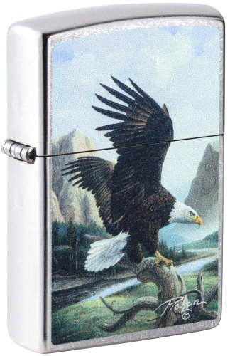  Зажигалка Zippo Linda Picken с покрытием Street Chrome