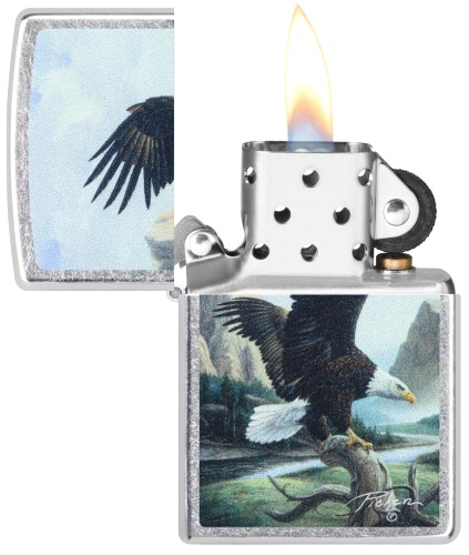  Зажигалка Zippo Linda Picken с покрытием Street Chrome