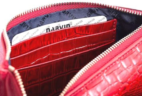  Сумка для телефона Narvin Croco Red