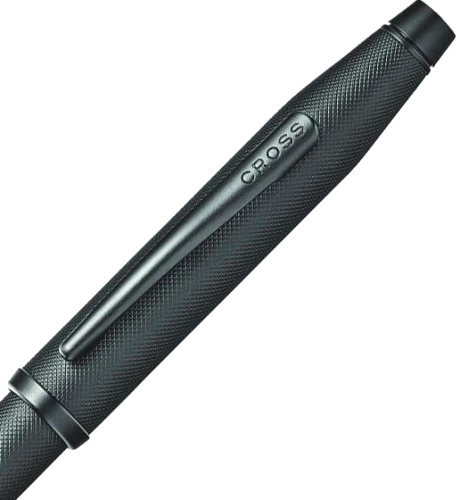  Шариковая ручка Cross Century II, Black Micro Knurl PVD BT