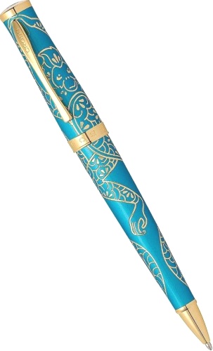  Шариковая ручка Cross Sauvage Year of the Monkey, Tibetan Teal Lacquer GT