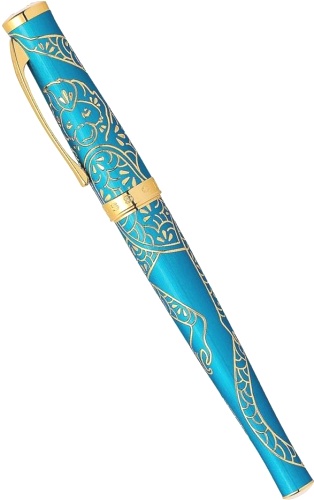  Ручка перьевая Cross Sauvage Year of the Monkey, Tibetan Teal Lacquer GT (Перо F)