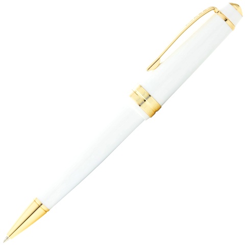 Шариковая ручка Cross Bailey Light Polished White Resin and Gold Tone