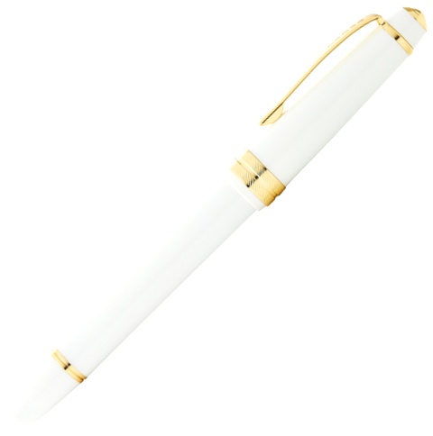 Перьевая ручка Cross Bailey, Light Polished White Resin and Gold Tone GT (Перо F)