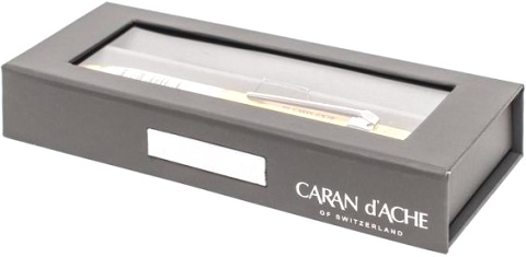 Шариковая ручка Caran d`Ache Office 849, Yellow / Silver