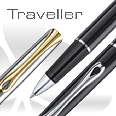 Перьевая ручка Diplomat Traveller, Stainless Steel GT (Перо F)