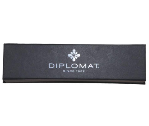  Перьевая ручка Diplomat Traveller, Stainless Steel Gold GT (Перо F)