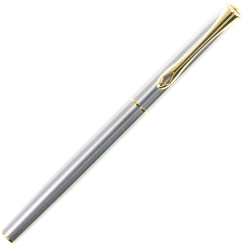  Перьевая ручка Diplomat Traveller, Stainless Steel Gold GT (Перо - M)