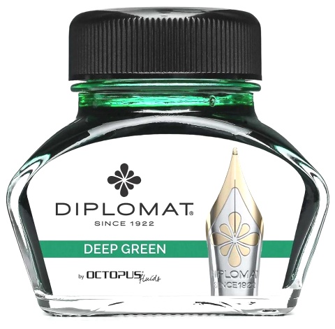  Флакон с чернилами Diplomat Octopus, Deep Green 30 мл