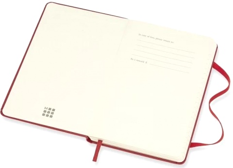  Еженедельник Moleskine Classic Wknt, Pocket 90x140 мм, 144 стр., красный