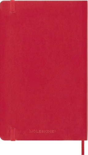  Еженедельник Moleskine Academic Soft Wknt, Large 130х210 мм, датир.18 мес, 208 стр., мягкая обложка, красный