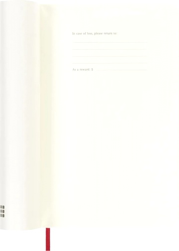  Еженедельник Moleskine Academic Soft Wknt, Large 130х210 мм, датир.18 мес, 208 стр., мягкая обложка, красный