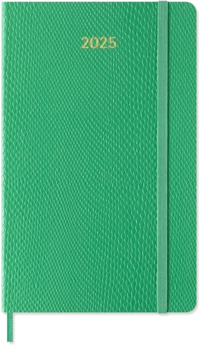  Еженедельник Moleskine Precious&Ethical Mamba, Large 130х210 мм, обложка экокожа, 144 стр., зеленый