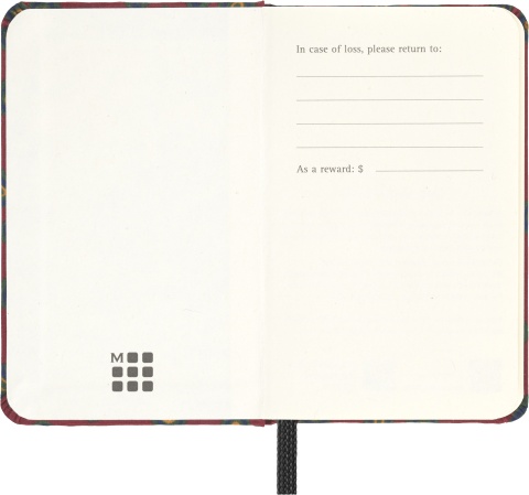  Блокнот Moleskine Limited Edition Prescious & Ethical Silk, XS 65х105 мм, 160 стр., нелинованный, твердая обложка, бордовый