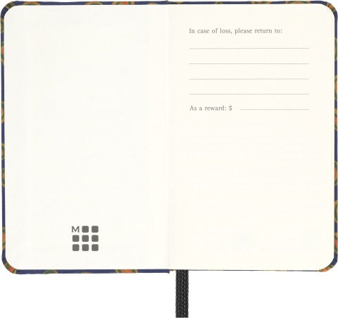  Блокнот Moleskine Limited Edition Prescious & Ethical Silk, XS 65х105 мм, 160 стр., нелинованный, твердая обложка, синий