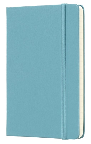 Блокнот Moleskine CLASSIC MM710B35 Pocket 90x140мм 192стр. линейка твердая обложка голубой