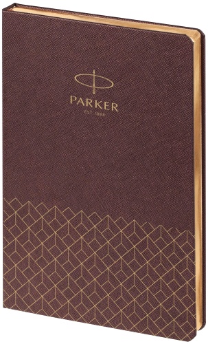  Ежедневник недатированный, коричневый c нанесением Logo Parker