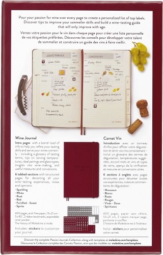  Блокнот Moleskine Passion Wine, Large 130х210 мм, 400 стр., винный