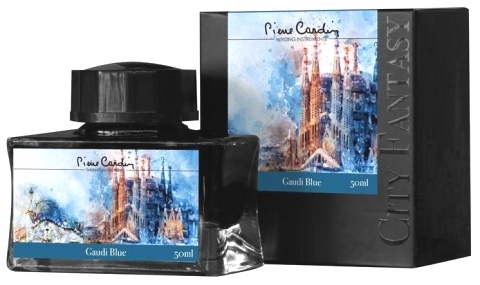 Флакон чернил Pierre Cardin City Fantasy, Gaudi Blue