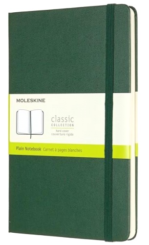 Блокнот Moleskine CLASSIC QP092K15 XLarge 190х250мм 192стр. нелинованный твердая обложка зеленый