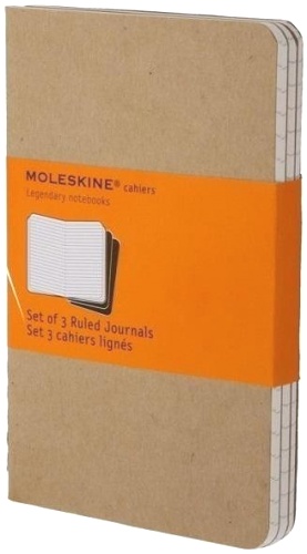 Блокнот B7 Moleskine Cahier (3 шт.), Бежевый