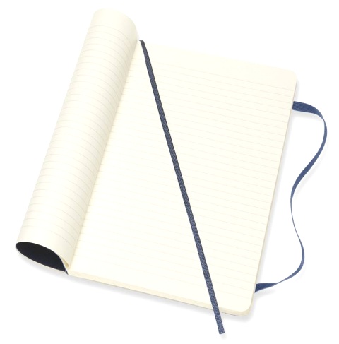 Блокнот Moleskine CLASSIC SOFT QP616B20 Large 130х210мм 192стр. линейка мягкая обложка синий сапфир