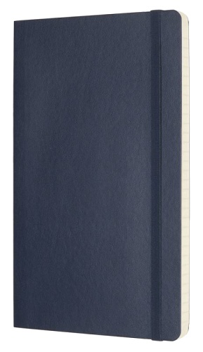 Блокнот Moleskine CLASSIC SOFT QP616B20 Large 130х210мм 192стр. линейка мягкая обложка синий сапфир