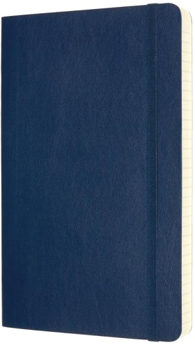  Блокнот Moleskine Classic Soft Expended, Large, 130х210 мм, линейка, мягкая обложка, синий сапфир