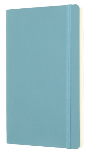 Блокнот Moleskine CLASSIC SOFT QP618B35 Large 130х210мм 192стр. нелинованный мягкая обложка голубой