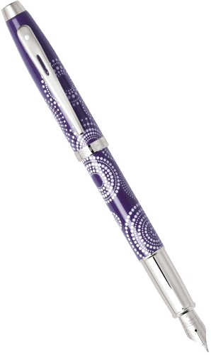 Перьевая ручка Sheaffer 100, Glossy Purple Pattern CT (Перо F)