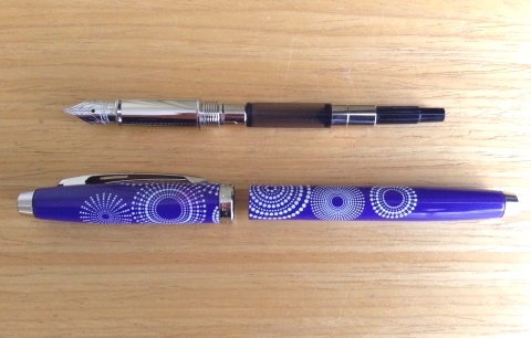 Перьевая ручка Sheaffer 100, Glossy Purple Pattern CT (Перо F)