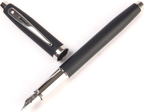 Перьевая ручка Sheaffer 100, Matte Black Cap & Barrel CT (Перо F)